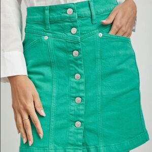 NWT Rails | Canyon | Emerald Green | Button-Front | Skirt | Size 25